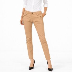 Lauren Ralph Lauren Pants Khaki Front Zip Academia Chino 6 Preppy